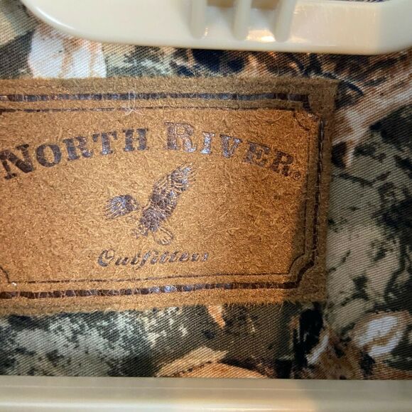 Camo Deer Tree Button Up Shirt North River Outfitters Vintage Men's size Medium - Picture 6 of 14